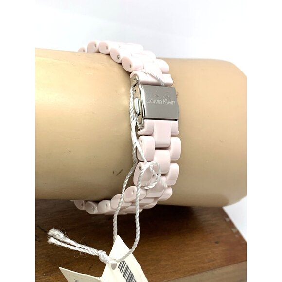 Calvin Klein Women's Watch 25200077 Quartz Pink Blush Ceramic 32mm - Picture 9 of 13